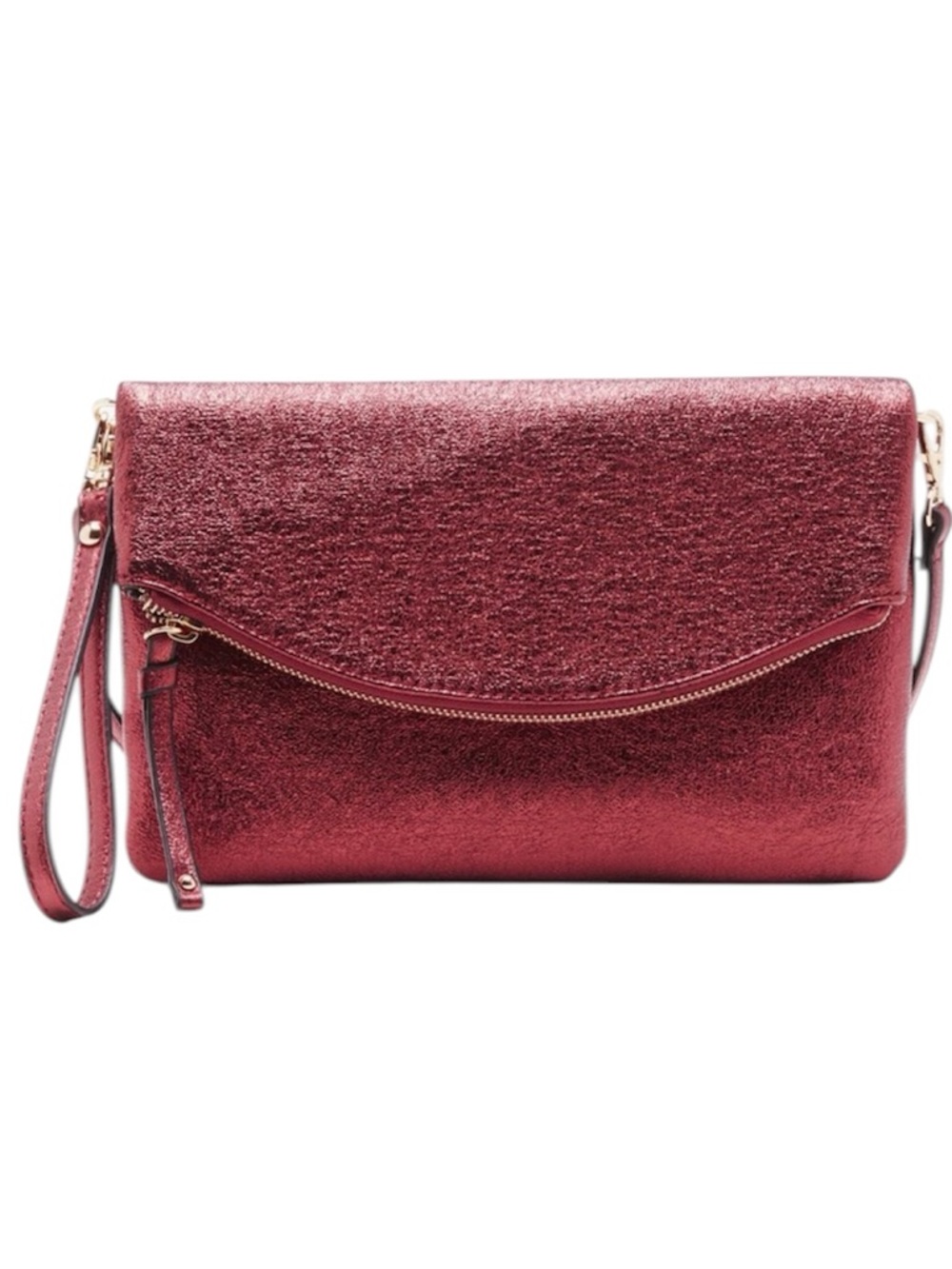 NEW! Sole Society Missa Metallic Clutch